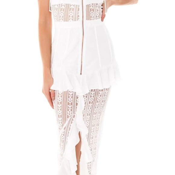 For Love & Lemons Lovebird Lace Midi - Picture 3 of 5